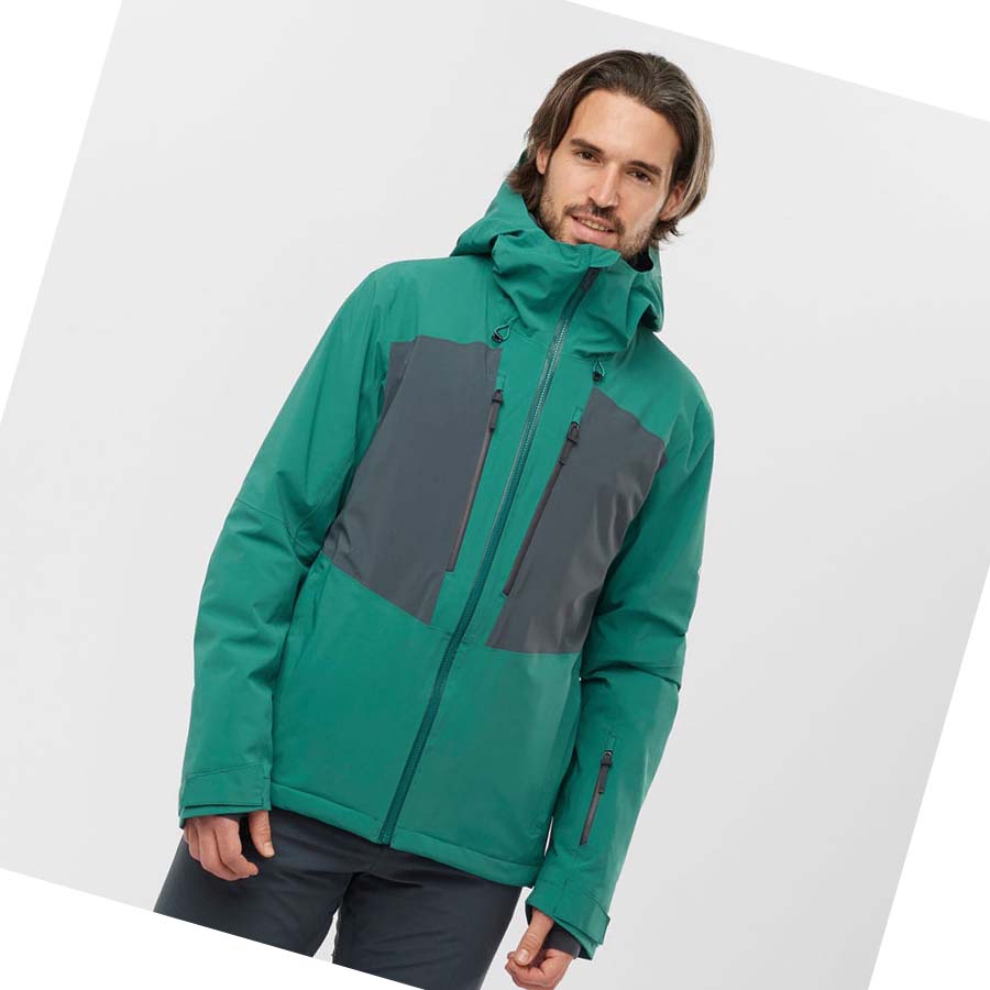 Salomon HIGHLAND INSULATED Erkek Ceket Yeşil | TR 3295JPQ